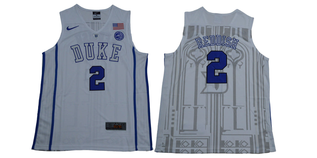 Duke Blue Devils #2 Reddish Basketball NCAA Basketball Jersey New White