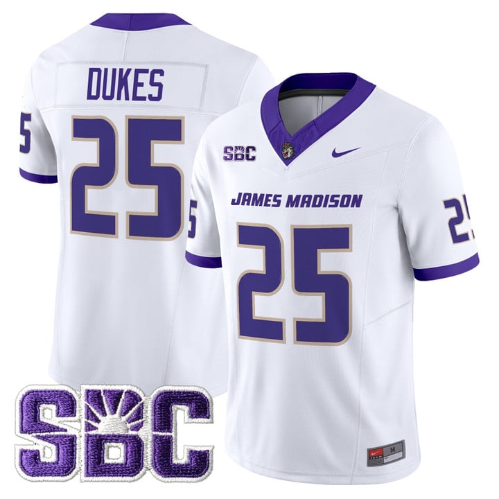 Dukes Jersey #25 James Madison Dukes 2025 Vapor Limited Stitched