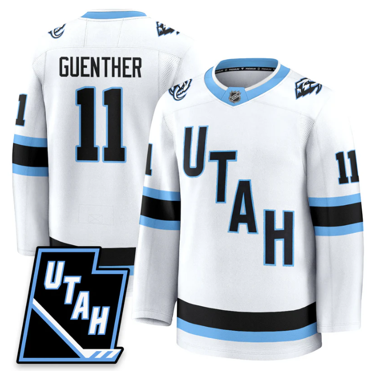 Dylan Guenther Jersey #11 Utah Hockey Mammoth 2025 Limited All Stitched White
