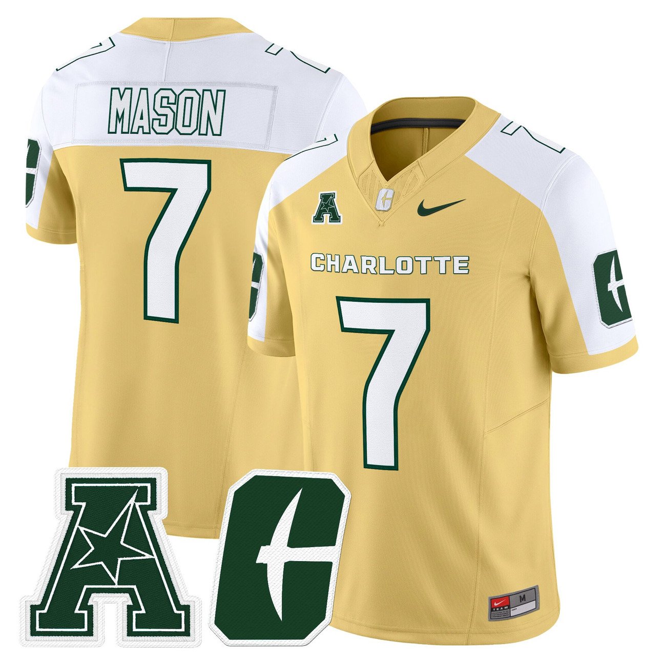 E. Jai Mason Jersey #7 Charlotte 49ers 2025 Vapor Limited Stitched