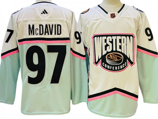 Edmonton Oilers #97 Connor McDavid White Away Jersey