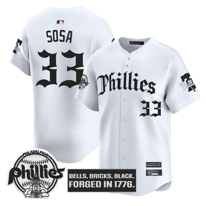 Phanatic Jersey Philadelphia Phillies Gothic Liberty Edition Stitched Alternate
