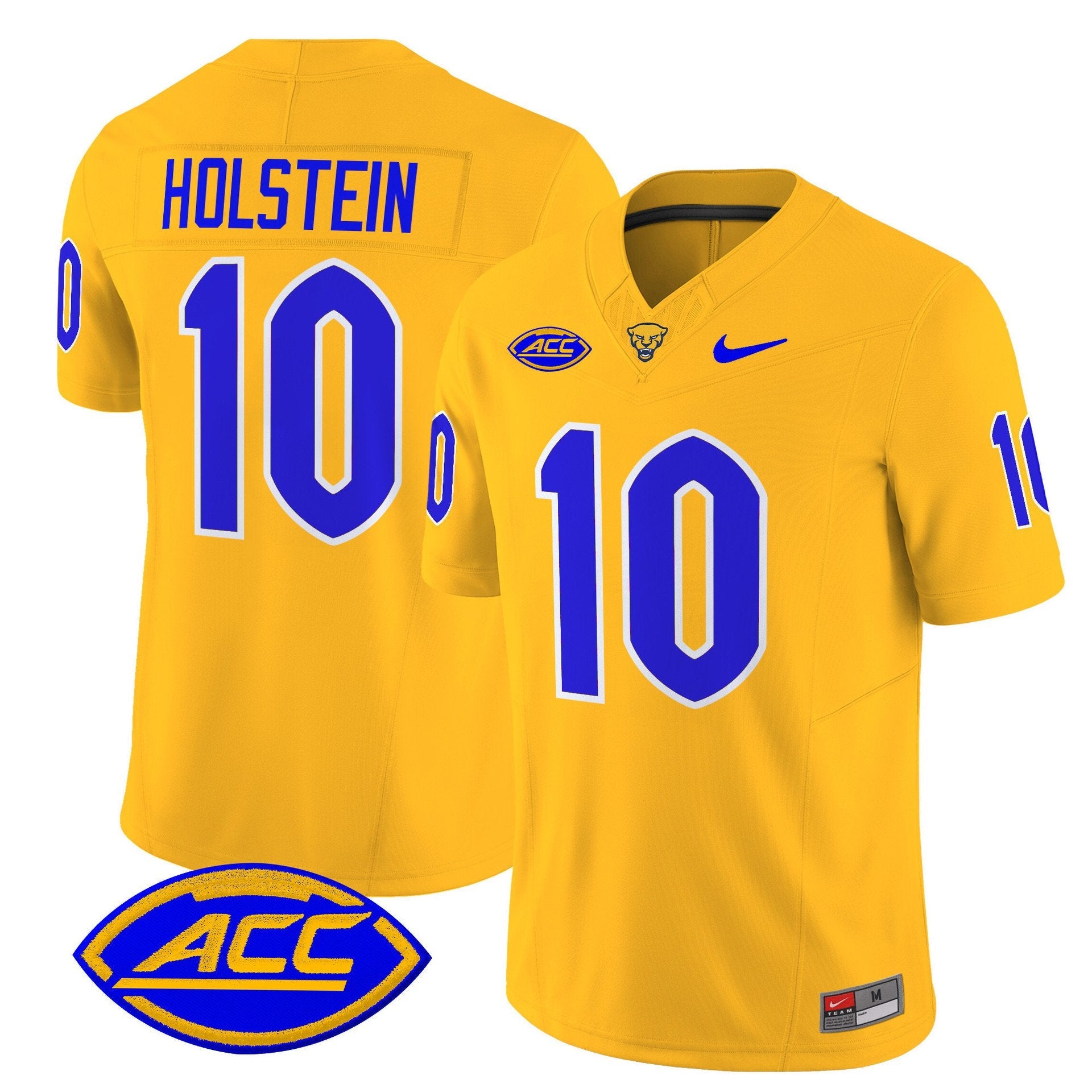Eli Holstein Jersey #10 Pittsburgh Panthers 2025 Limited Stitched Navy Alter