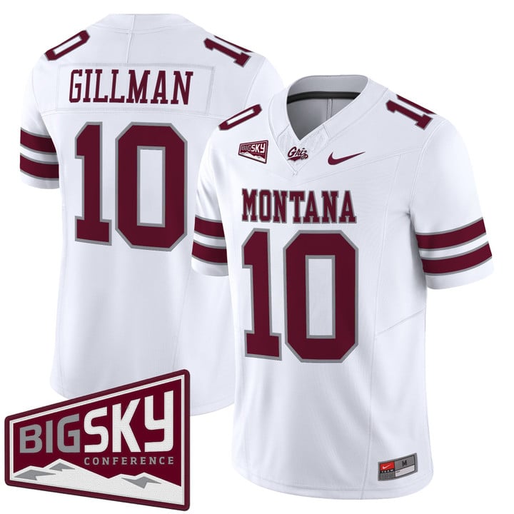 Eli Gillman Jersey #10 Montana Grizzlies 2025 Vapor Limited Stitched Black Alter
