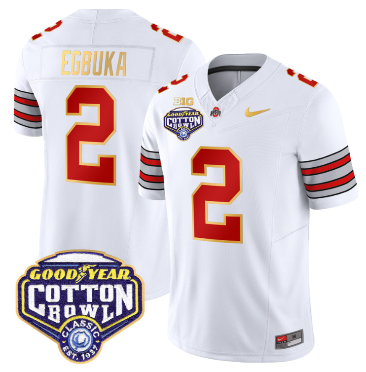 Jeremiah Smith Jersey #4 Ohio State 'Heritage Stripe' Cotton Bowl Black