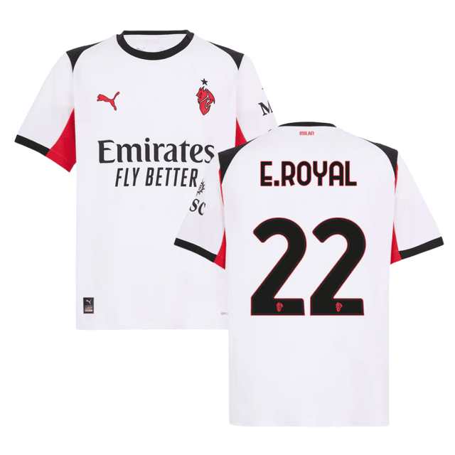 Emerson Royal 22 AC Milan 2025-26 Away Men Jersey – White