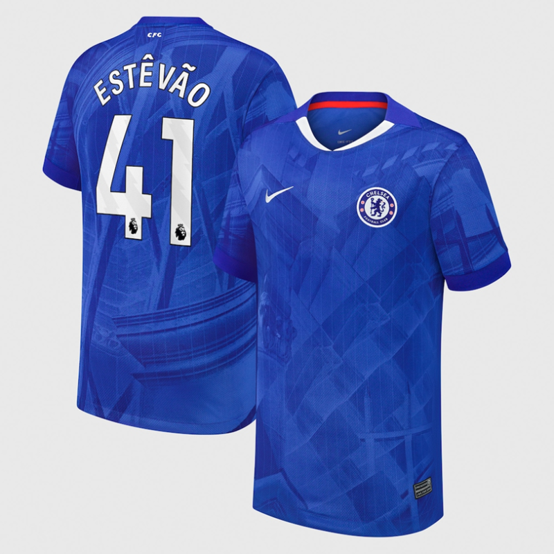 Estêvão #41 Chelsea 2025-26 Home Match Jersey – Blue