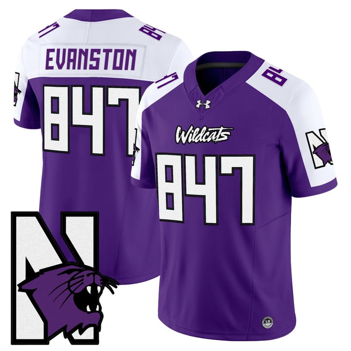 Evanston Jersey #847 Northwestern Wildcats Honoring 95 Vapor Limited Stitched
