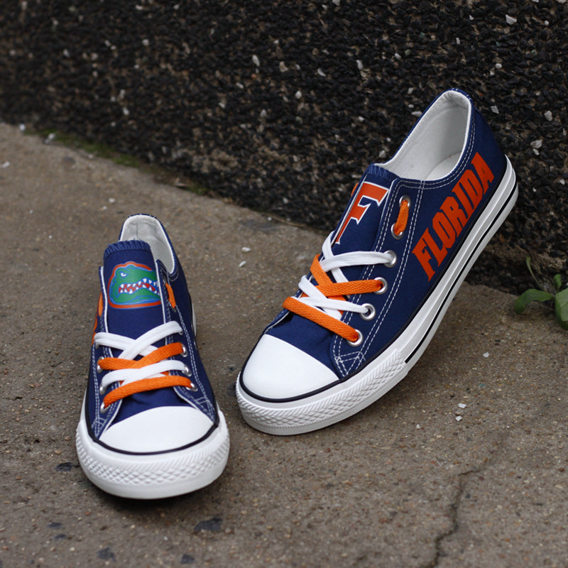Florida Gators Limited Print NCAA College Students Low Top Canvas Shoes Sport Sneakers