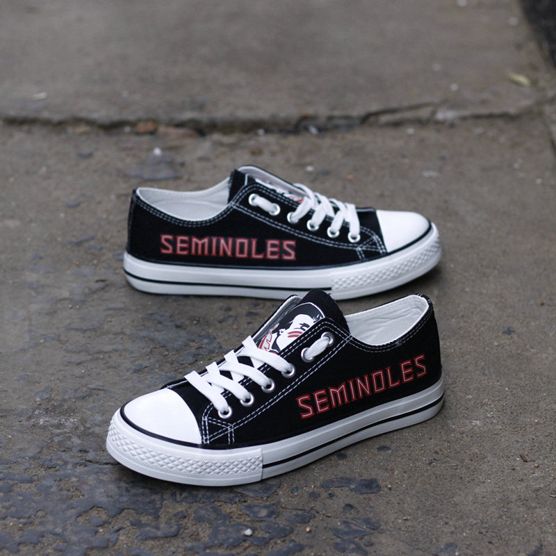Florida State Seminoles Limited Print NCAA College Students Low Top Canvas Shoes Sport Sneakers 1