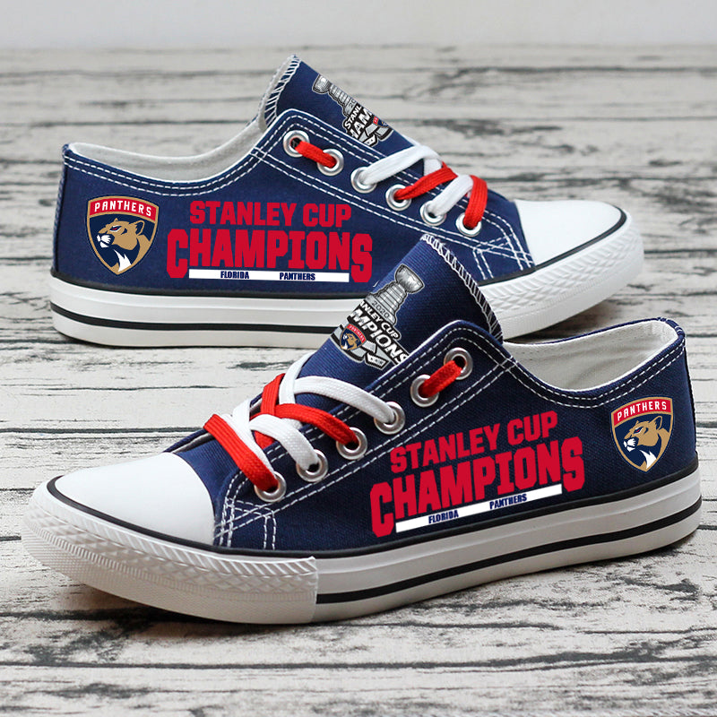 Florida PanthersLow Top Canvas Sport Sneakers Shoes For Men Women Fans