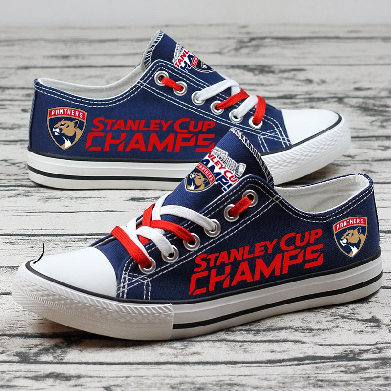 Florida PanthersLow Top Canvas Sport Sneakers Shoes For Men Women Fans
