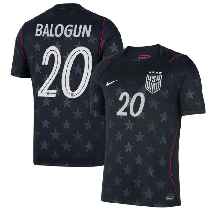 Folarin Balogun Jersey #20 USMNT 2026 World Cup Match Stitched Stars Soccer