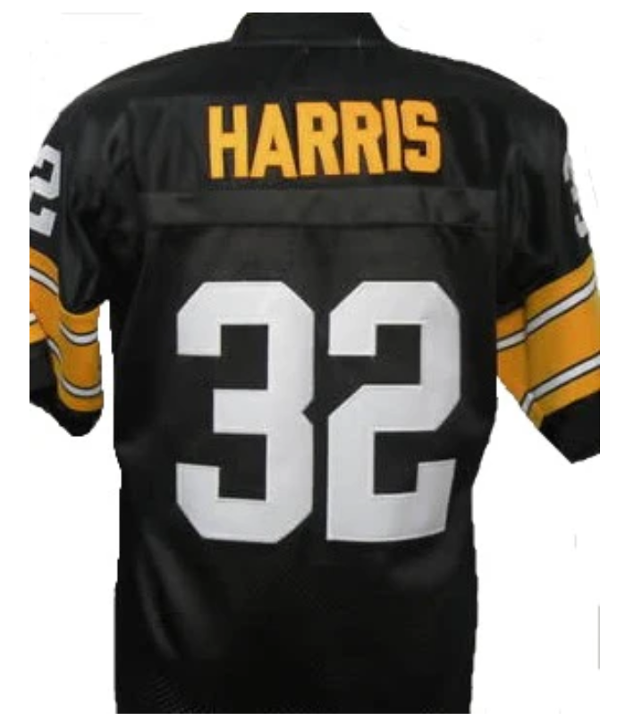 Franco Harris Jersey Pittsburgh Steelers Custom Throwback Football Black