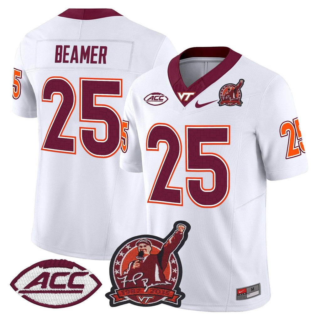 Jeremiah Coney Jersey #21 Virginia Tech Hokies Coach Frank Beamer 2025 Maroon Alter