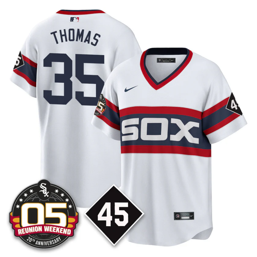 Frank Thomas Jersey #35 Chicago White Sox 2025 Reunion Weekend Cooperstown