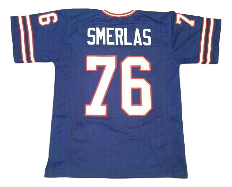 Fred Smerlas Jersey #76 Custom Unsigned Football Stitched Blue
