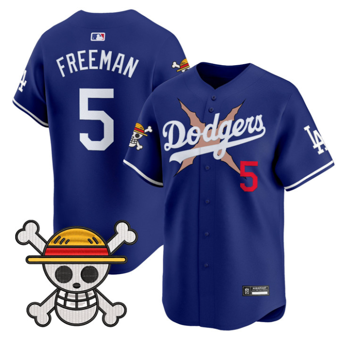 Freddie Freeman Jersey #5 Los Angeles Dodgers One Piece 2025 Stitched Royal