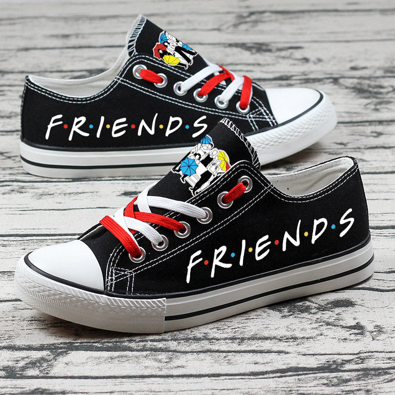 Friends Low Top Canvas Sport Sneakers Shoes For Men Women Fans