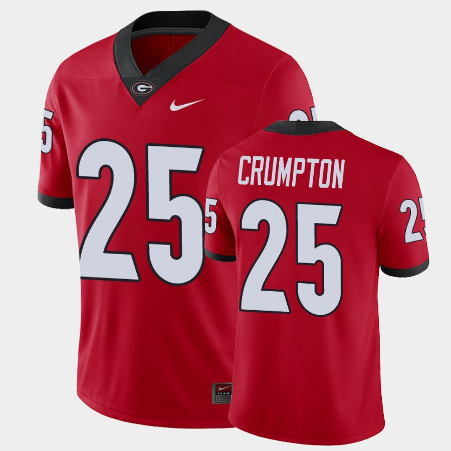 Georgia Bulldogs #25 Ahkil Crumpton Red College Football Alumni Player Jersey