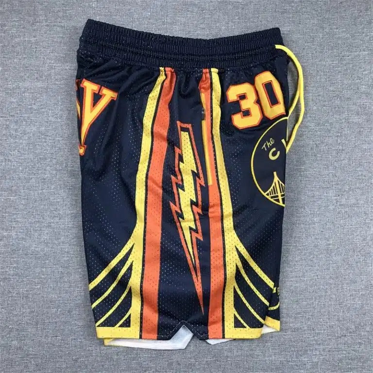 Golden State Warriors 30 Curry Navy Final Shorts - Basketball Shorts Store
