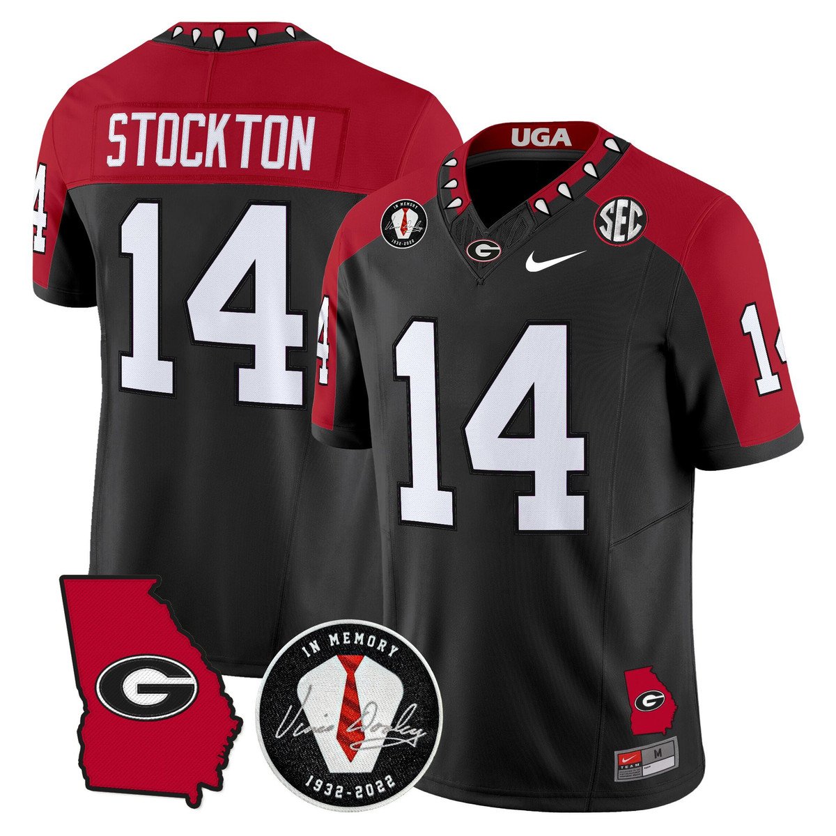 Gunner Stockton Jersey #14 Georgia Bulldogs 2025 Limited Stitched Black Alter