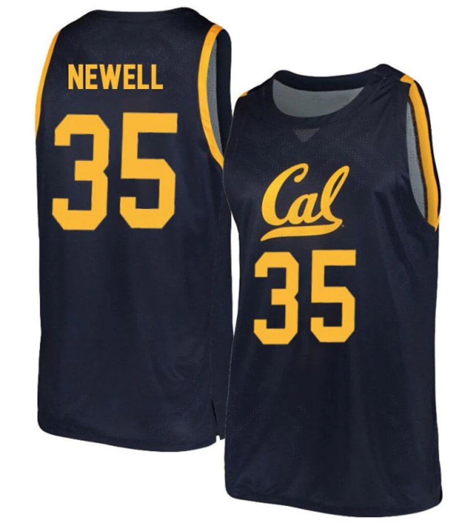 Grant Newell Jersey California Golden Bears College Basketball Navy #35