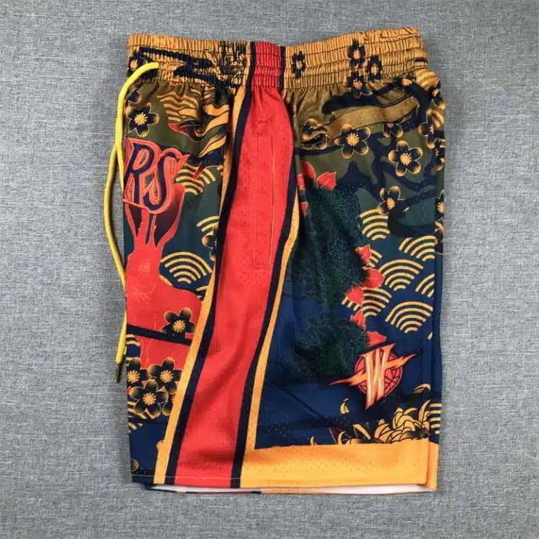 Golden State Warriors Shorts Year of the Rabbit Edition - Basketball Shorts Store
