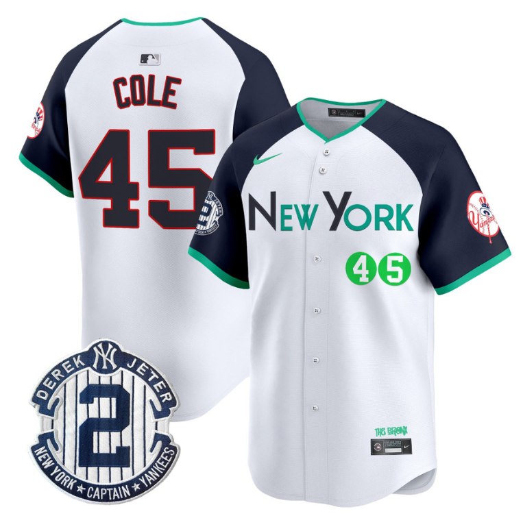 Gerrit Cole Jersey #45 New York Yankees City Connect Vapor Premier Limited Stitched Alternate