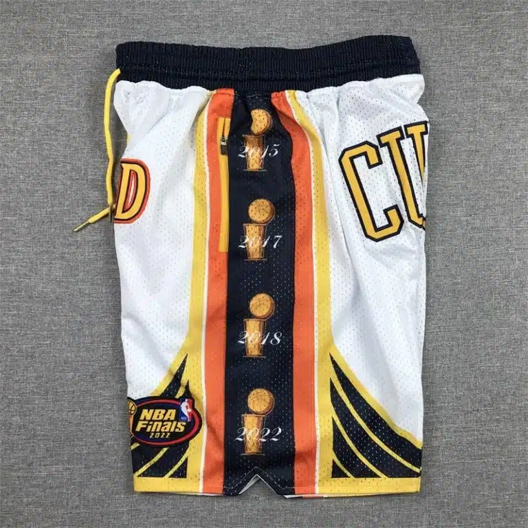 Golden State Warriors 30 Curry White Final Shorts - Basketball Shorts Store