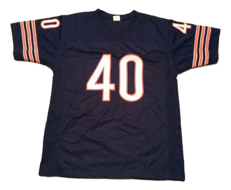Gale Sayers Jersey #40 Custom Unsigned Football Stitched Blue