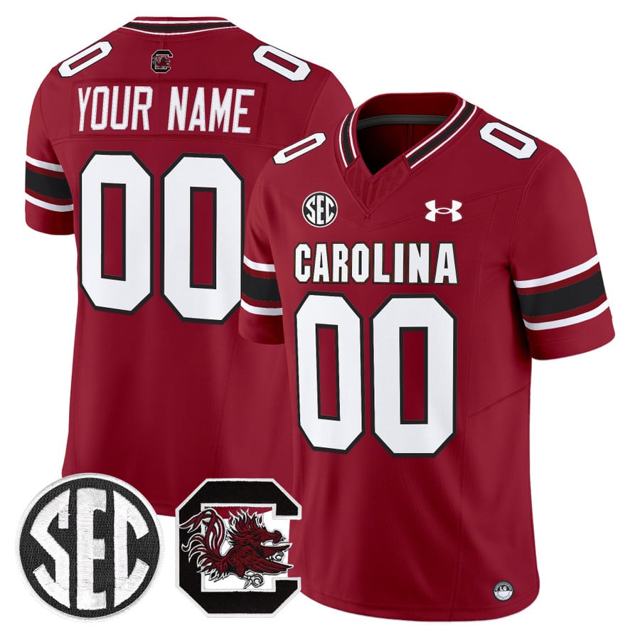 Custom South Carolina Gamecocks Jersey 2025 Limited Stitched Garnet