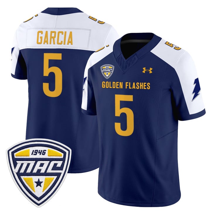 Gavin Garcia Jersey #5 Kent State Golden Flashes 2025 Limited Stitched