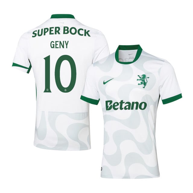 Geny Catamo 10 Sporting CP 2025-26 Third Match Jersey – White