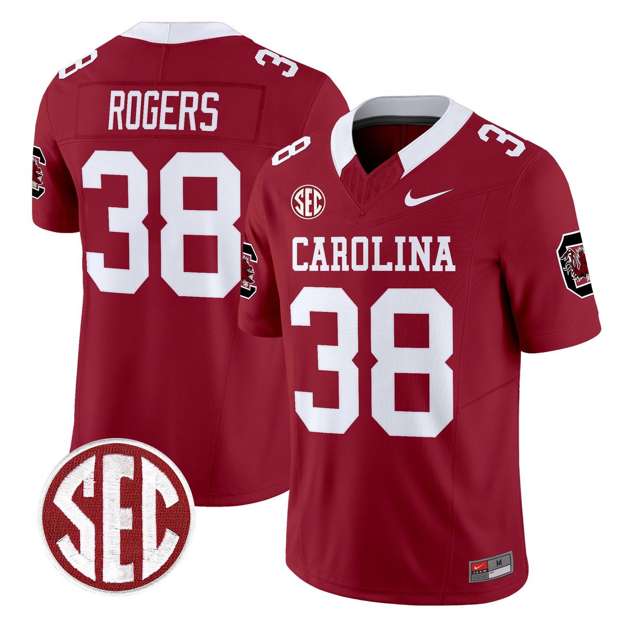 George Rogers Jersey #38 Carolina 1980 Throwback Rebrand 2026 Stitched Garnet