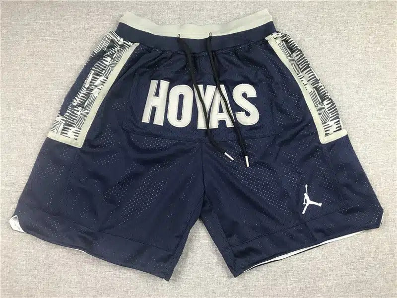 Georgetown HOYAS University 1995-96 Navy Shorts - Basketball Shorts Store