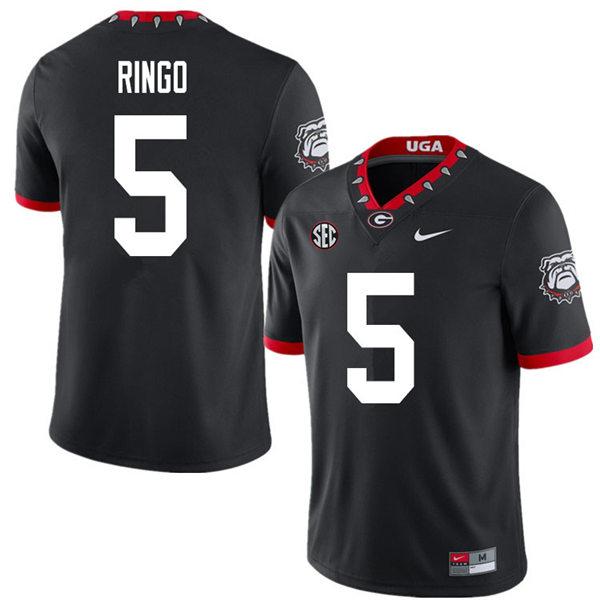 Georgia Bulldogs Kelee Ringo Jersey #5 College Football Game Black Alternative