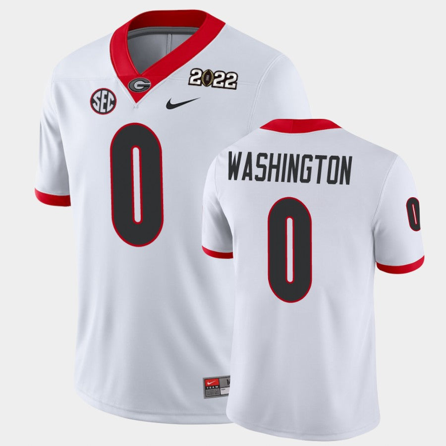 Georgia Bulldogs #0 Darnell Washington White 2021 National Champions Game Jersey