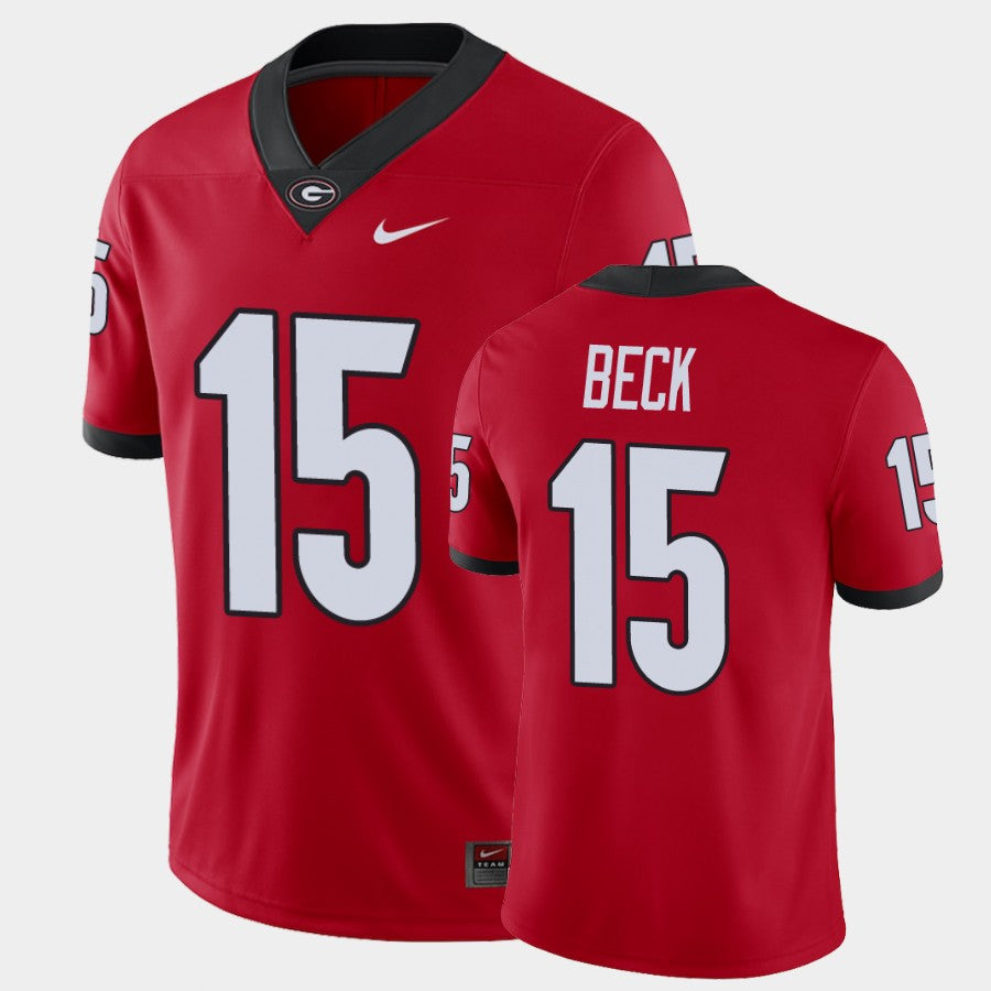 Georgia Bulldogs #15 Carson Beck Red College Football Alumni Player Jersey