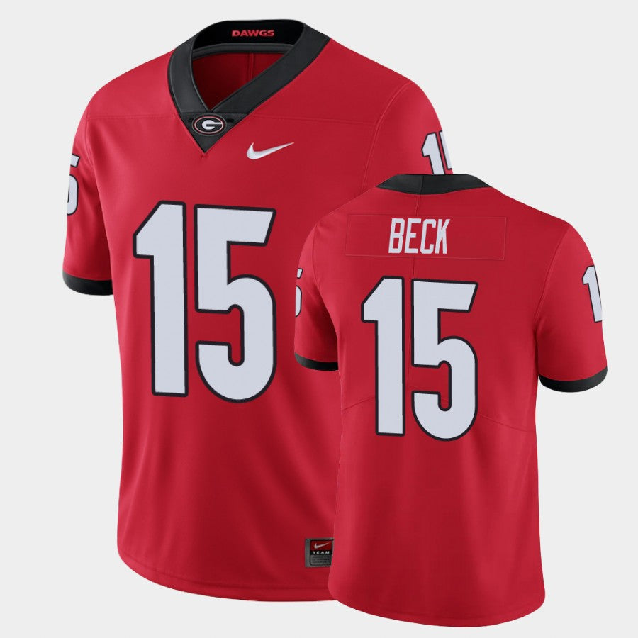 Georgia Bulldogs #15 Carson Beck Red Limited Jersey