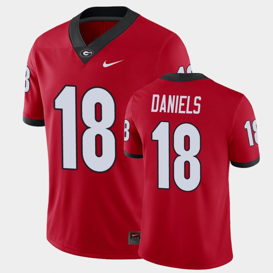 Georgia Bulldogs #18 JT Daniels Red College Football Alumni Player Jersey