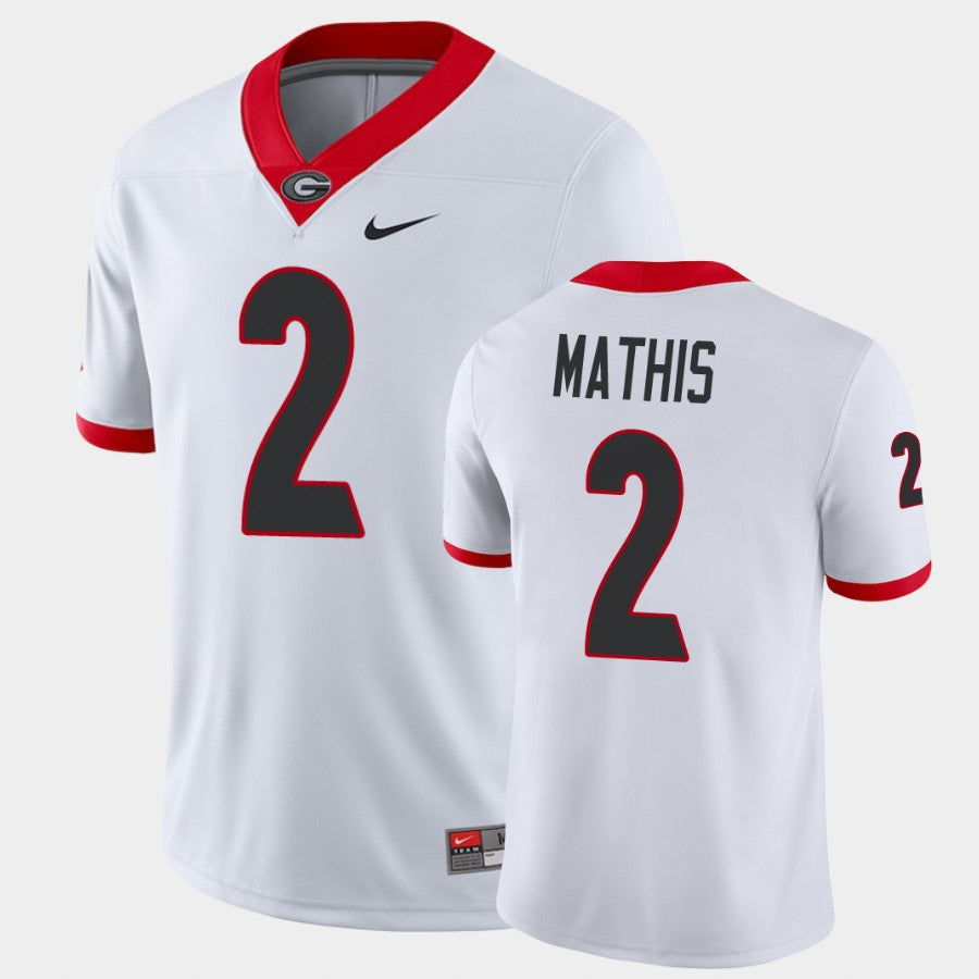 Georgia Bulldogs #2 DWan Mathis White Game College Football Jersey