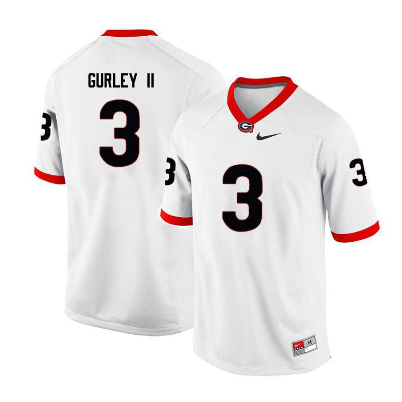 Georgia Bulldogs #3 Todd Gurley II College Football Jersey Limited White