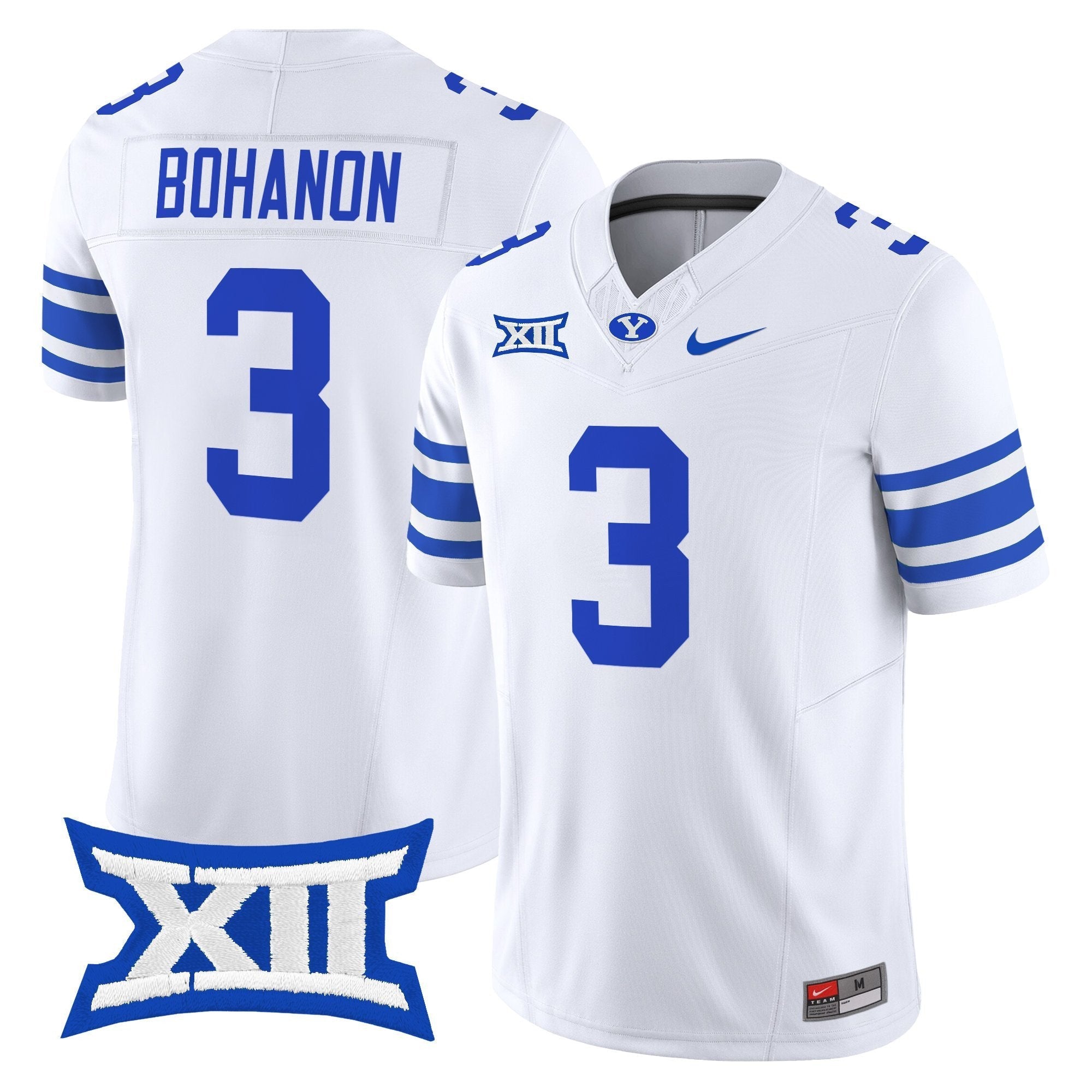 Gerry Bohanon Jersey #3 BYU Cougars 2025 Vapor Limited Stitched White
