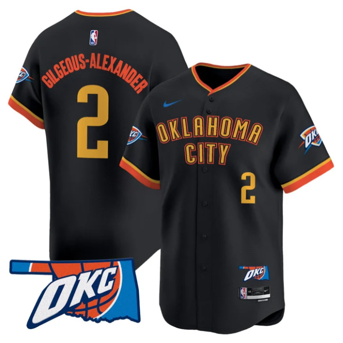 Gilgeous-Alexander Jersey #2 Oklahoma City Thunder Vapor Baseball Stitched 24-25 City