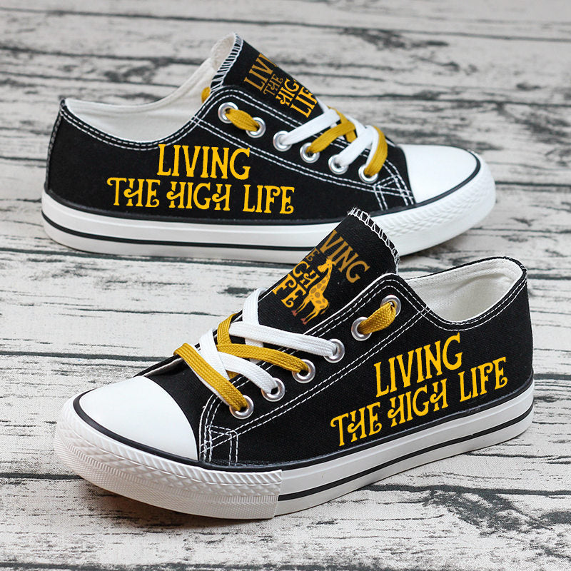 Giraffe Canvas Sneakers Shoes For Men Women Fans