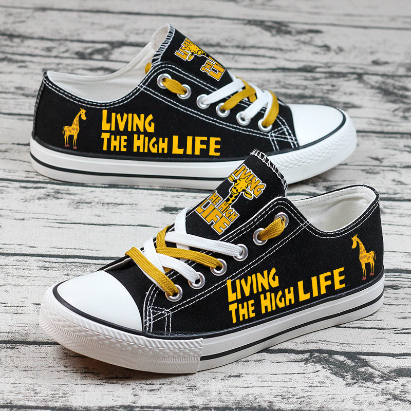 Giraffe Canvas Sneakers Shoes For Men Women Fans