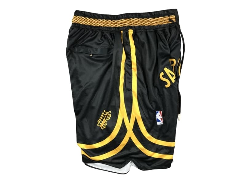 Golden State Warriors 2023-24 Black City Edition Shorts