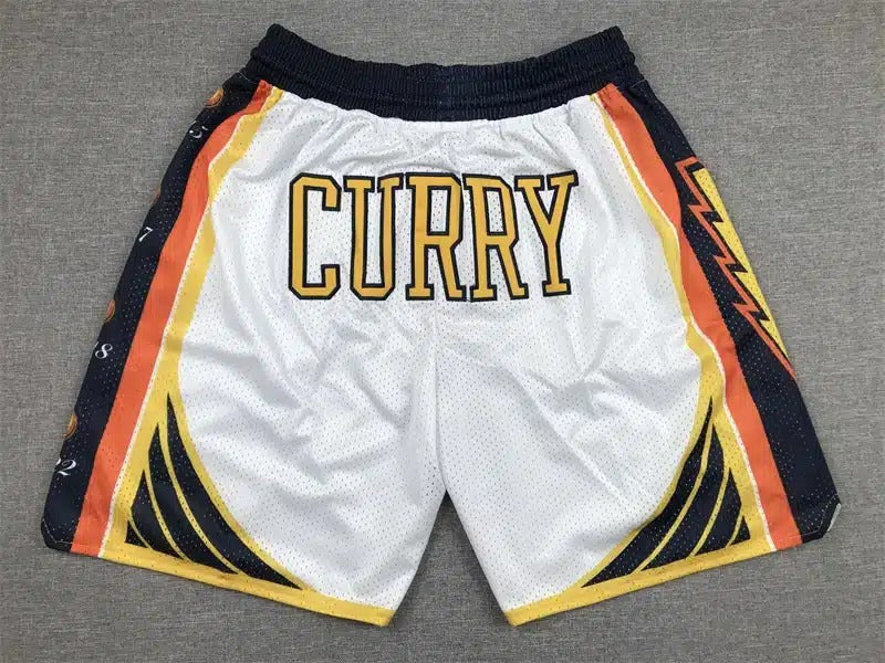 Golden State Warriors 30 Curry White Final Shorts - Basketball Shorts Store
