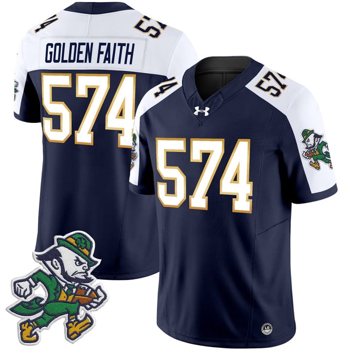 Golden Faith Jersey #574 Notre Dame 2025 Gridiron Leprechaun Edition Alter